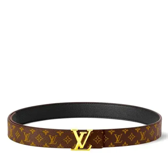 EUC Louis Vuitton 25mm reversible belt (black/brown logo)